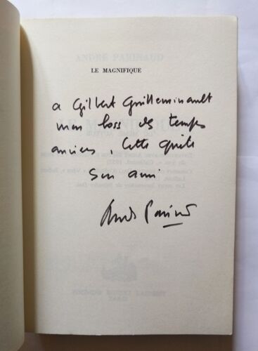 André Parinaud Le Magnifique Avec Un Envoi Autographe Signé 1977 Robert Laffont