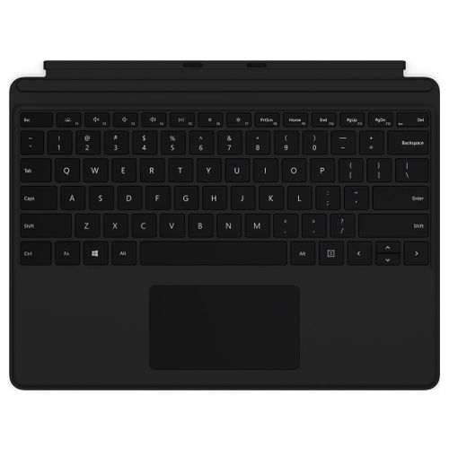 Microsoft Clavier Signature pour Surface Pro - Clavier - avec pavé tactile, accéléromètre - rétroéclairé - dock magnétique - noir - 70 % d'emballage en papier recyclé