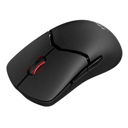 HyperX Pulsefire Saga Pro - Souris - ergonomique - optique - 6 boutons - sans fil, filaire - 2.4 GHz, Bluetooth 5.0, USB - noir