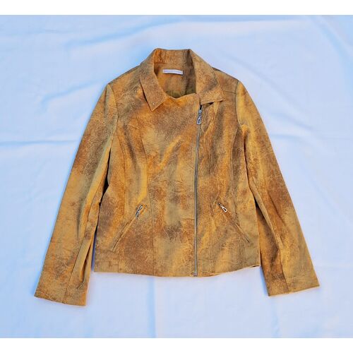Veste Biker En Suedine Femme Taille 40 Marque Armand Thierry