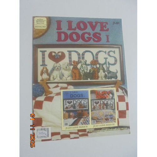 I Love Dogs I [Grille Point De Croix] Jl129