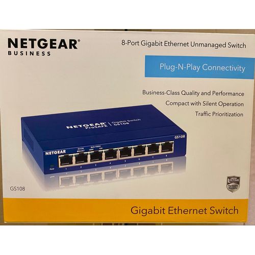 NETGEAR GS108 - Commutateur - 8 x10/100/1000 - de bureau