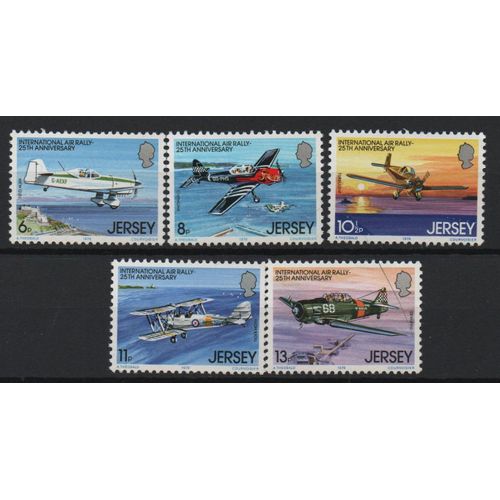 Jersey Timbres Avions De Tourisme 1979