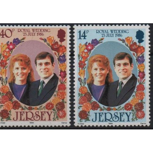 Jersey Timbres Mariage Du Prince Andrew 1986