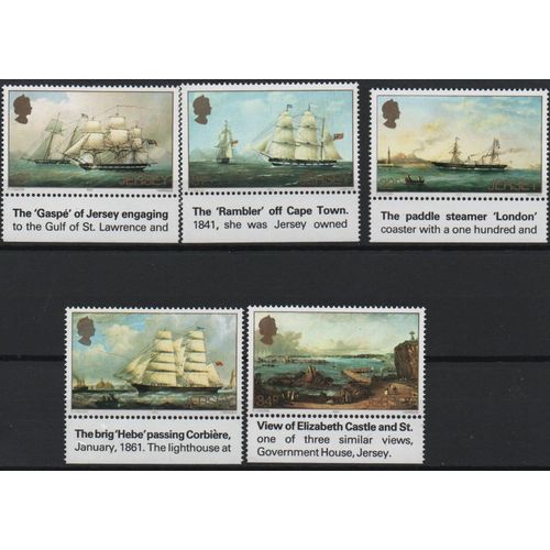 Jersey Timbres Tableaux De Bateaux 1985