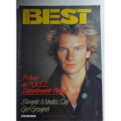Best N°190 The Police Supplément Photos