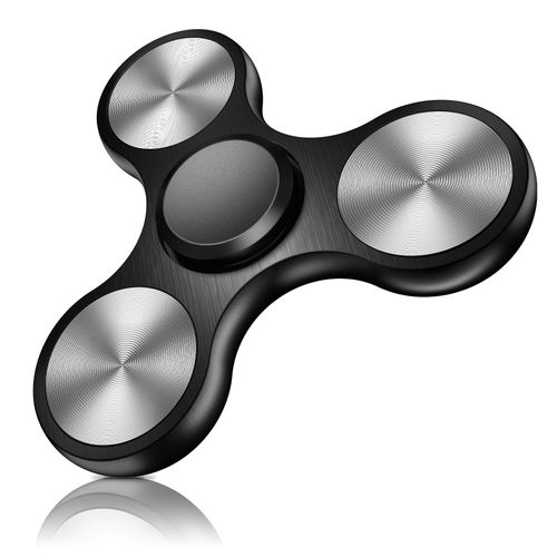 Hand spinner anti¿stress en acier inoxydable avec roulement rapide, design, rotation 2¿5¿minutes, poids 0,09¿kg, taille 7,29¿×¿0,71¿×¿7,62¿cm, favorise concentration et détente