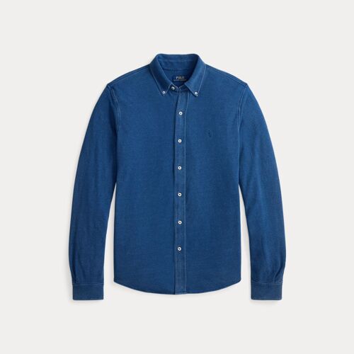 Chemise Ultra-Légère En Piqué Indigo