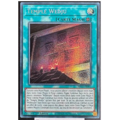 Yu Gi Oh Mp25 Fr091 Temple Wedju Secret Rare