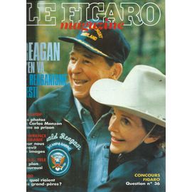 Le Figaro Magazine 05/11/1988 Reagan, Higelin, Ben Kingsley, Gilbert Bécaud, Liudmila Sarakina, Gérard Depardieu, Carlos Monzon, Walter Scott,Fats Domino,Louis Leprince-Ringuet,Mourousi, Mylène Farmer