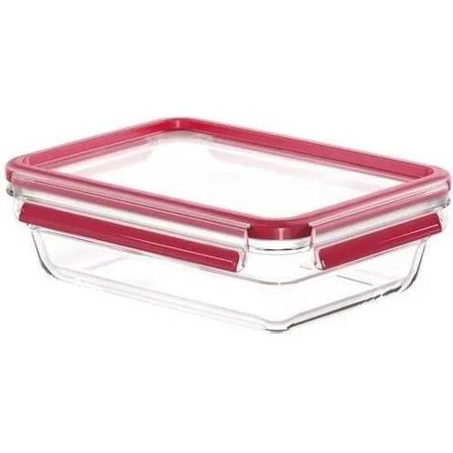 Boite De Conservation Rectangulaire - Tefal - Verre - Masterseal Fresh - 1.1 L - Couvercle En Plastique Et Joint Silicone