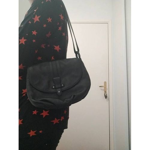 Sac a Main Bandoulière Réglable Noir Hexagona