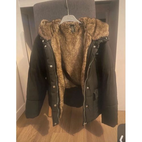 Blouson À Capuche De Marque Zara Intérieur Fourrure Taille: Xs