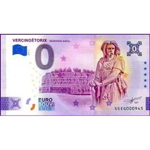 Billet Zéro Euro Vercingétorix Muséoparc Alésia