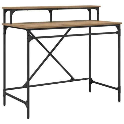 Vidaxl Bureau Chêne Artisanal 100 X 50 X 90 Cm Bois D'ingénierie