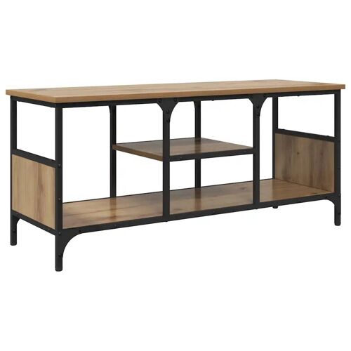 Vidaxl Meuble Tv Chêne Artisanal 100 X 35 X 45 Cm