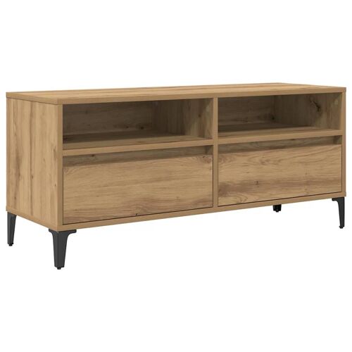 Vidaxl Meuble Tv Avec Tiroir Chêne Artisanal 100 X 34,5 X 44,5 Cm