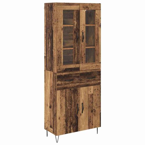 vidaXL Haut Armoire Bois Ancien 69,5 x 34 x 180 cm Bois d'ingénierie
