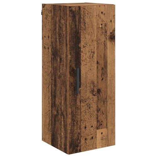 vidaXL Meuble mural Bois Ancien 34,5 x 34 x 90 cm Bois d'ingénierie