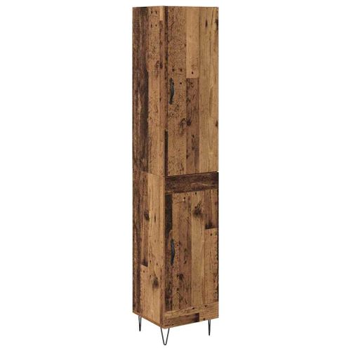 vidaXL Haut Armoire Bois ancien 69,5 x 34 x 180 cm Bois d'ingénierie