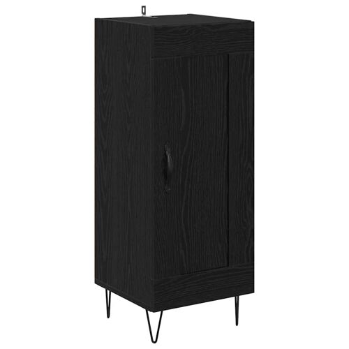 vidaXL Buffet Chêne noir 34,5 x 34 x 90 cm Bois d'ingénierie et fer