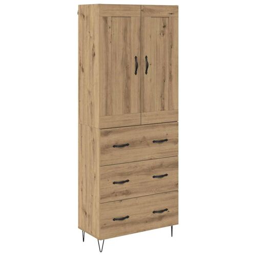 vidaXL Haut Armoire avec tiroir Chêne artisanal 69,5 x 34 x 180 cm