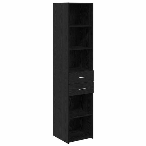 vidaXL Haut Armoire Chêne noir 40 x 42,5 x 185 cm Bois d'ingénierie