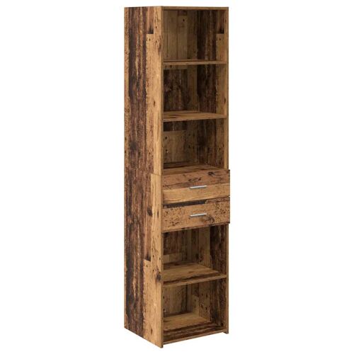 vidaXL Haut Armoire Bois Ancien 45 x 42,5 x 185 cm Bois d'ingénierie