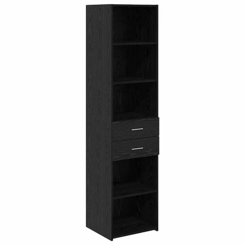 vidaXL Haut Armoire Chêne noir 45 x 42,5 x 185 cm Bois d'ingénierie