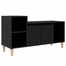 Vidaxl Meuble Tv Chêne Noir 100 X 35 X 55 Cm Bois D'ingénierie