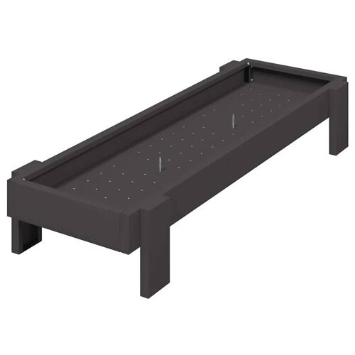Vidaxl Bac De Nourrissage Pour Poules Noir 80 X 28 X 13.5 Cm