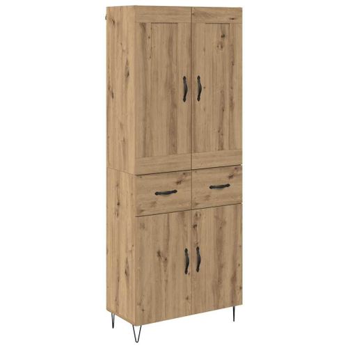 vidaXL Haut Armoire avec tiroir Chêne artisanal 69,5 x 34 x 180 cm