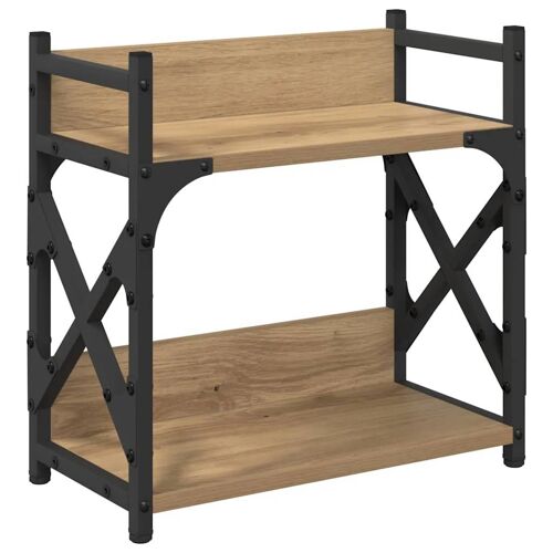 Vidaxl Support D'imprimante Chêne Artisanal 40 X 20 X 40 Cm