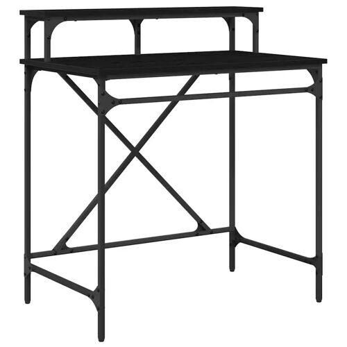 Vidaxl Bureau Chêne Noir 80 X 50 X 90 Cm Bois D'ingénierie