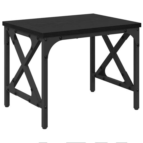 vidaXL Support d'imprimante Réglable Chêne noir 40 x 30 x 31 cm