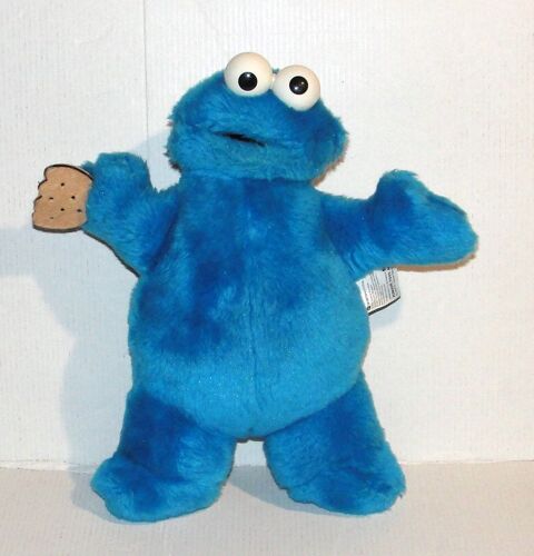 peluche sesame street muppets cookie bleu doudou macaron le glouton vintage 2000 jim henson