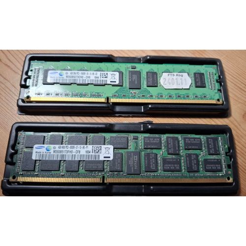 Kit 8 Go / 2 x Samsung 4 Go DDR3-1333 PC3-10600R M393B5273CH0-CH9 CL9 2Rx8 ECC Serveur RAM