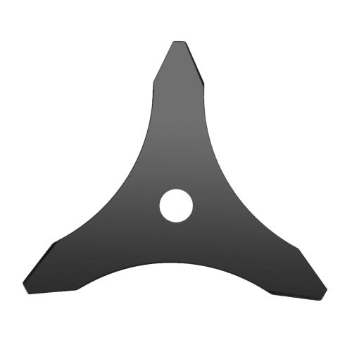 Lame de débroussailleuse en acier au manganèse 25,5 x 25,5 cm, tranchante et durable, accessoire pour tondeuse à 3 dents, compatible avec alésage intérieur de 25,4 mm