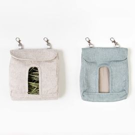 Sac De Foin Suspendu En Tissu Oxford 600d Pour Animaux De Compagnie, 7,5 X 16 X 3,5 Cm, Idéal Pour Lapins, Cochons D'inde Et Petits Rongeurs, Résistant Aux Morsures, Facile À Installer