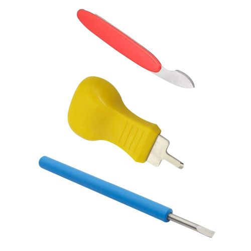 Kit De Réparation De Montre Avec Outils Pour Remplacement De Batterie, Ouvre-Boîtier En Acier Et Plastique Durable, Idéal Pour Horloger, Dimensions 19.1 X 13.6 X 1.8 Cm