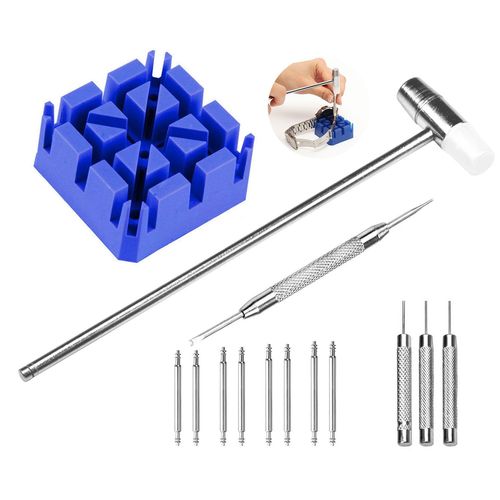 Kit D'outils Polyvalent Pour Réparation De Montres - Extraction Goupilles, Changement Bracelets, Goupilles 18-24mm, Acier Et Plastique, Résistant Et Portable Pour Horlogers Et Collectionneurs