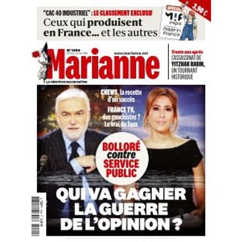 Marianne Hebdo Politique N°1494 Du 30 Octobre 2025 Qui Va Gagner La Guerre De L'Opinion - C News- France Télé