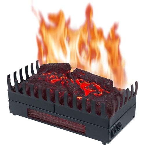 Chemin¿Arte Foyer Électrique Effet Flammes + Chauffage 2000W - LEDs - Conçu en France - 45x23x24 cm - Garanti 2 Ans