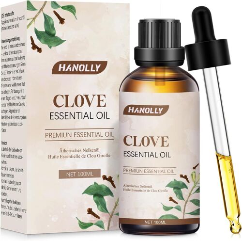 Huile Essentielle Clou De Girofle 100ml, Huiles Essentielles Pour Diffuseur Naturelle De Qualité, Huile Aromathérapie Pour Massage, Bougie, Savon, Bain, Spa, Améliorer La Peau