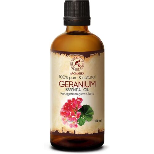 Huile Essentielle De Géranium 100ml - Pelargonium Graveolens - Aromathérapie - Pur De Géranium Bourbon De Madagascar Pour Humidificateur - Diffuseurs D'huile - Soins Du Corps Pour Les Femmes 