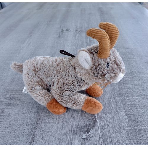 Peluche Chamois. Couleur Beige, 2 couleurs de Marron . 25 cm x 19 cm
