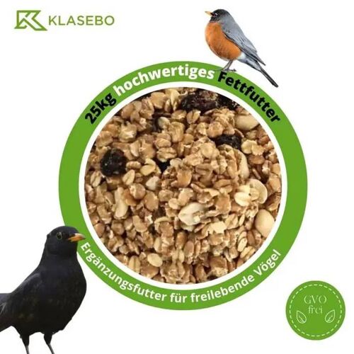 Graines Pour Oiseaux 25 Kg, Nourriture Pour Oiseaux Sauvages, Riches En Graisse