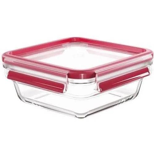 Boite De Conservation Carrée - Tefal - Verre - Masterseal Fresh - 0,8 L - Couvercle En Plastique Et Joint Silicone