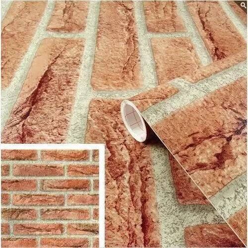 Papier décoratif adhésif - D-C-FIX - Motif Briques - 45cm x 200cm - Imperméable - Vinyle