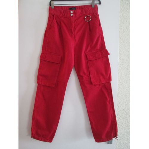 Pantalon Rouge Bershka Taille 36